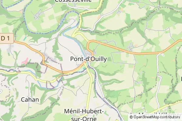 Mapa Pont-d'Ouilly