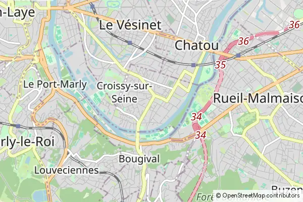 Mapa Croissy-sur-Seine