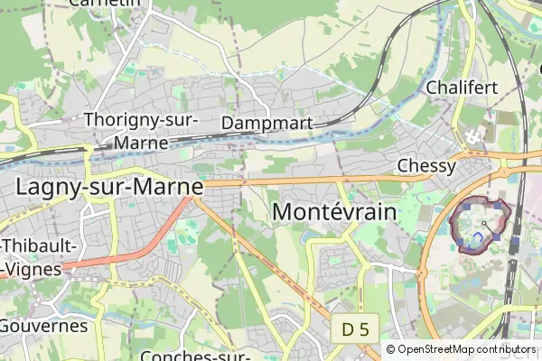 Mapa Montévrain