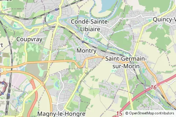 Mapa Montry