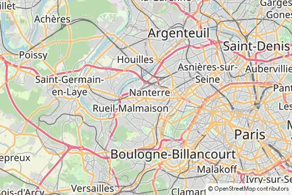 Mapa Nanterre