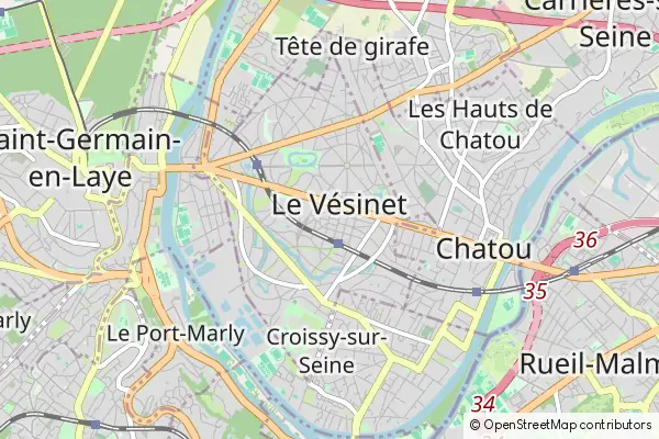 Mapa Le Vésinet