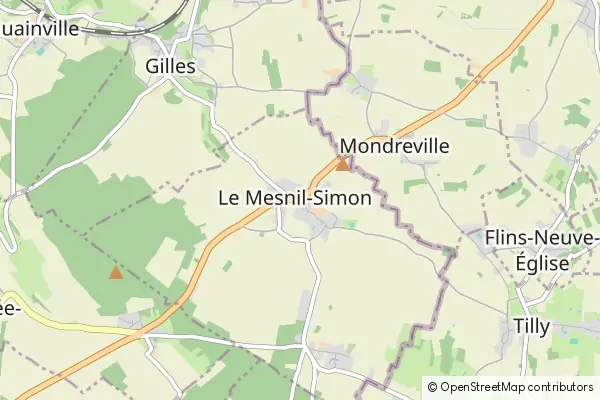 Mapa Le Mesnil-Simon