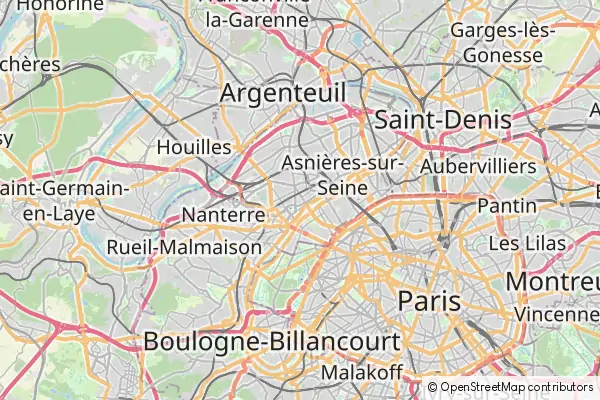 Mapa Courbevoie