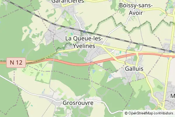 Mapa La Queue-les-Yvelines