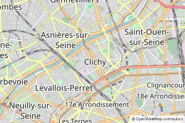 Mapa Clichy