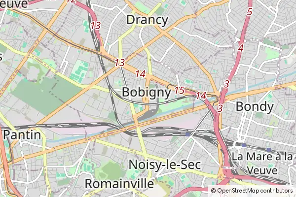 Mapa Bobigny