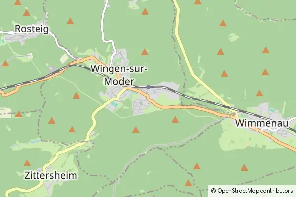 Mapa Wingen-sur-Moder