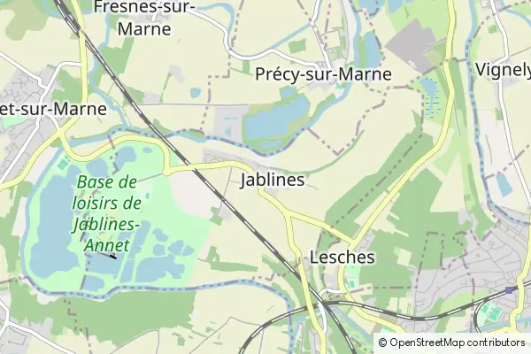 Mapa Jablines