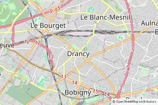 Mapa Drancy