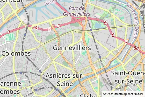 Mapa Gennevilliers