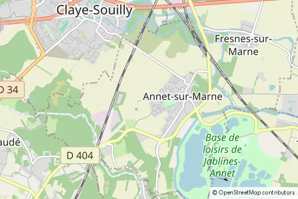 Mapa Annet-sur-Marne