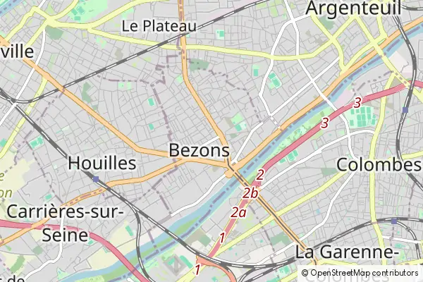 Mapa Bezons