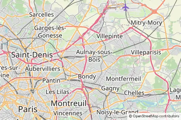 Mapa Aulnay-sous-Bois