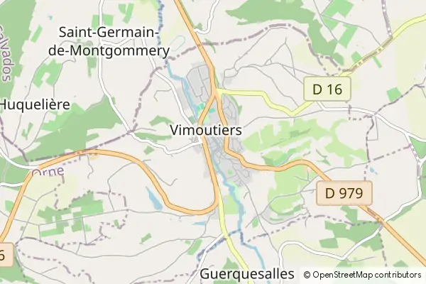 Mapa Vimoutiers