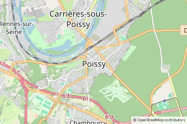 Mapa Poissy