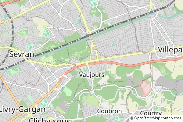 Mapa Vaujours