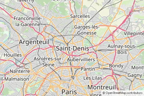 Mapa Saint-Denis