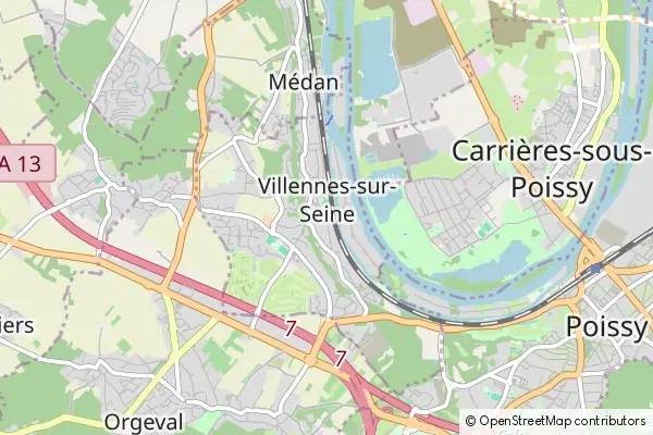 Mapa Villennes-sur-Seine