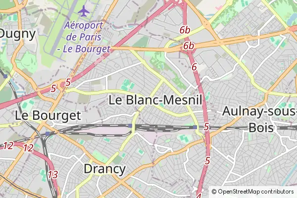 Mapa Le Blanc-Mesnil