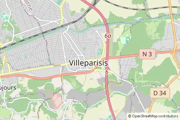 Mapa Villeparisis