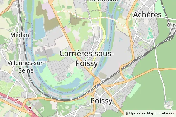 Mapa Carrières-sous-Poissy