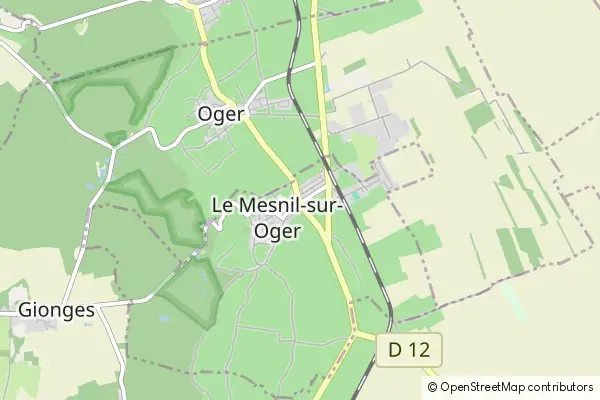 Mapa Le Mesnil-sur-Oger