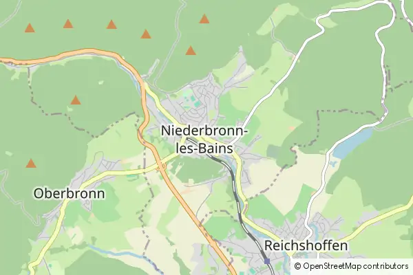 Mapa Niederbronn-les-Bains