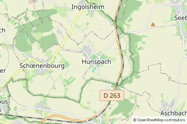 Mapa Hunspach