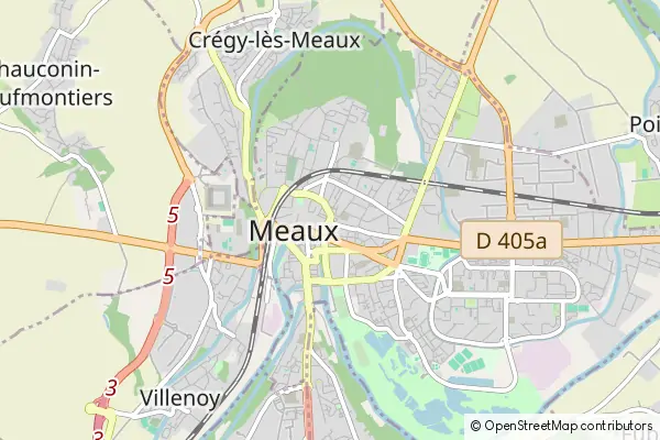 Mapa Meaux