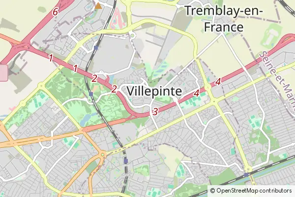 Mapa Villepinte