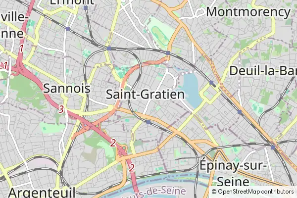 Mapa Saint Gratien