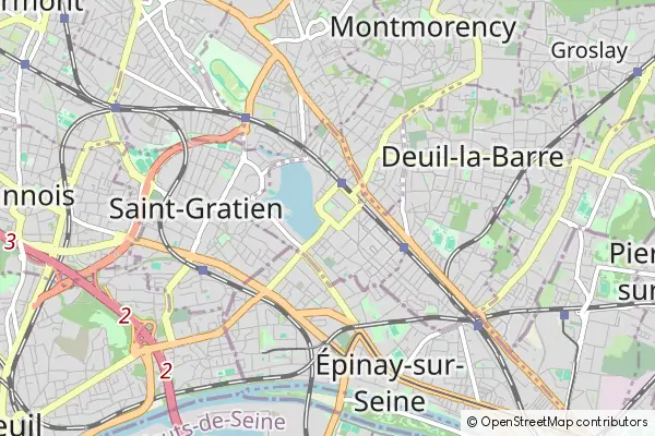 Mapa Enghien Les Bains