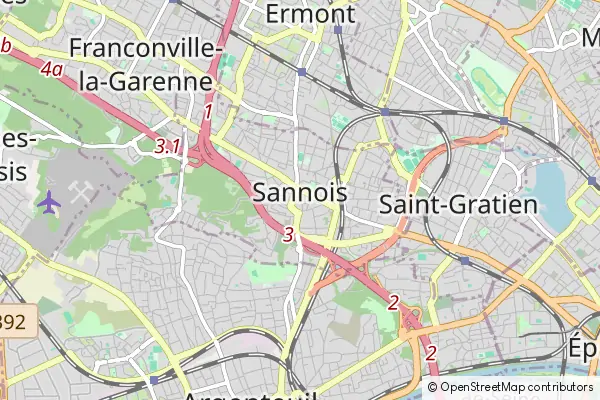 Mapa Sannois