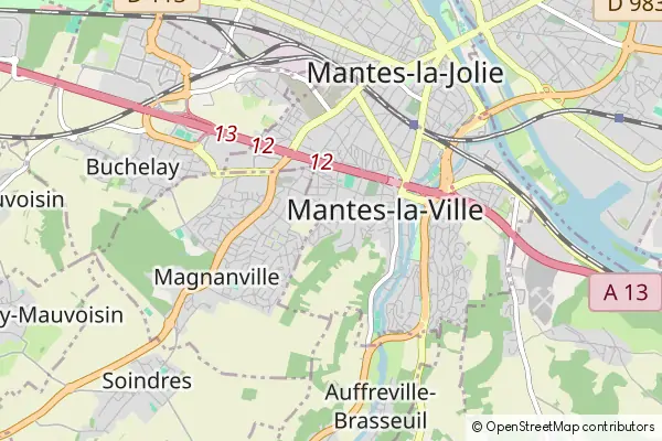 Mapa Mantes-la-Ville