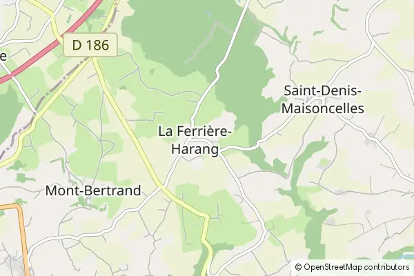 Mapa La Ferrière-Harang