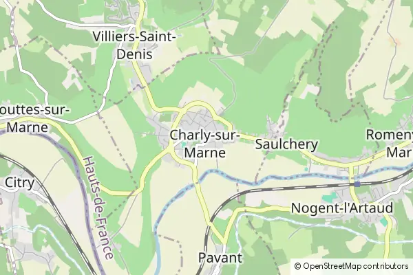 Mapa Charly-sur-Marne