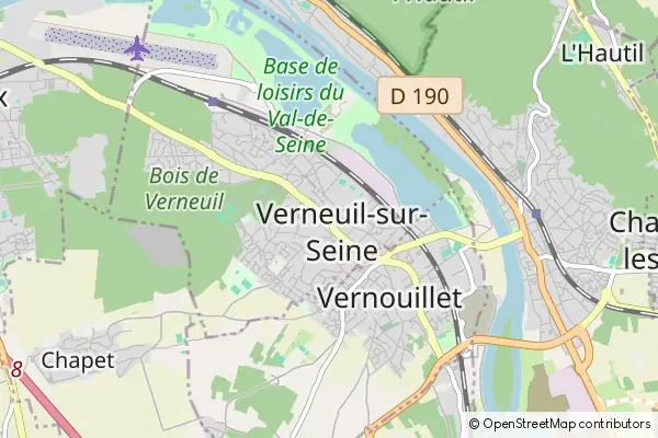 Mapa Verneuil Sur Seine