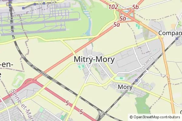 Mapa Mitry-Mory