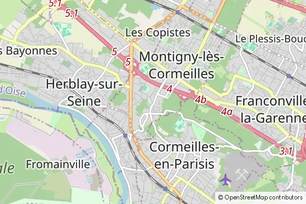 Mapa Montigny-lès-Cormeilles