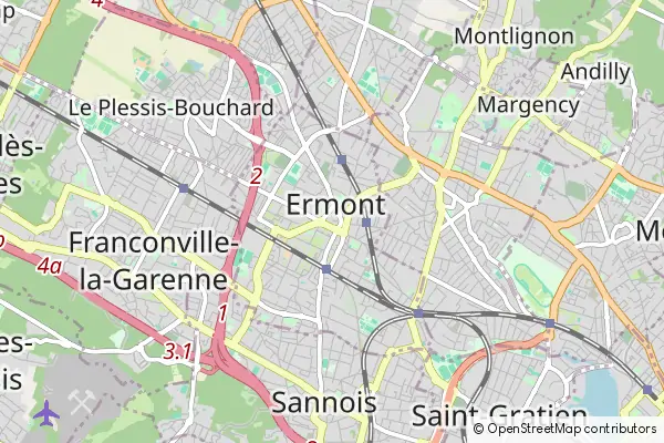 Mapa Ermont