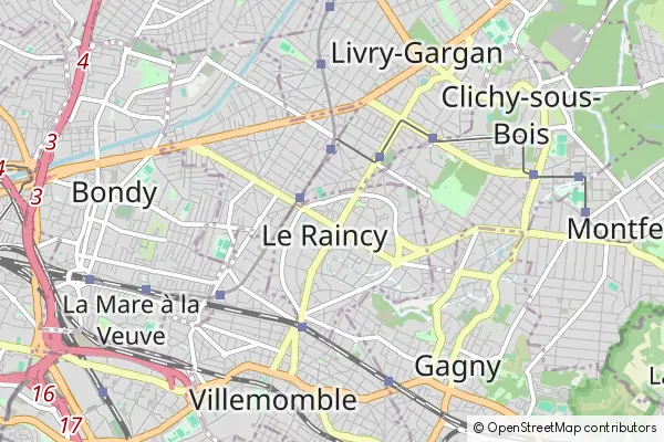 Mapa Le Raincy