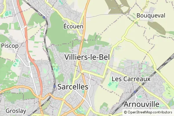 Mapa Villiers-le-Bel