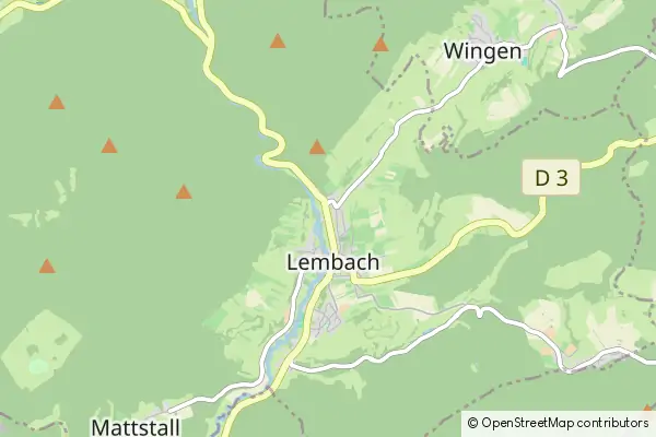 Mapa Lembach