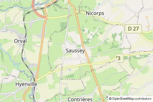 Mapa Saussey