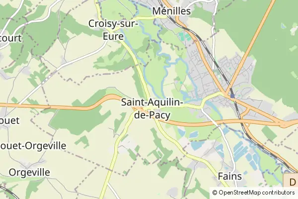 Mapa Saint-Aquilin-de-Pacy