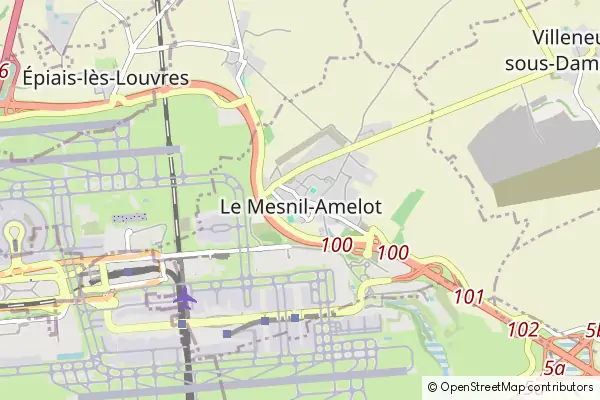 Mapa Le Mesnil-Amelot