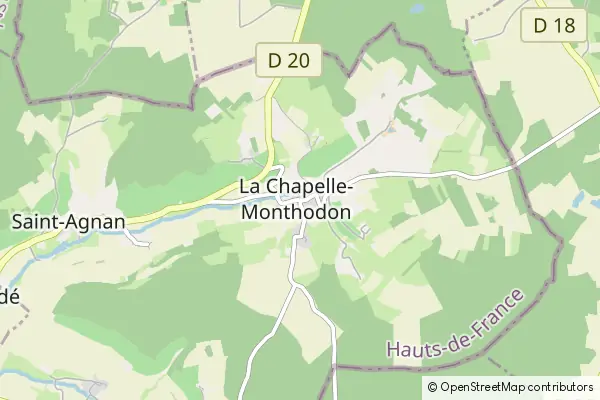 Mapa La Chapelle-Monthodon