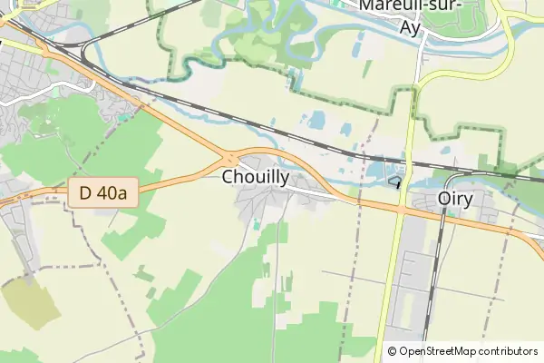 Mapa Chouilly