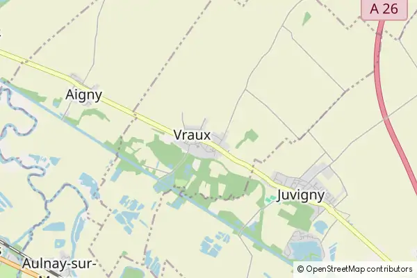 Mapa Vraux